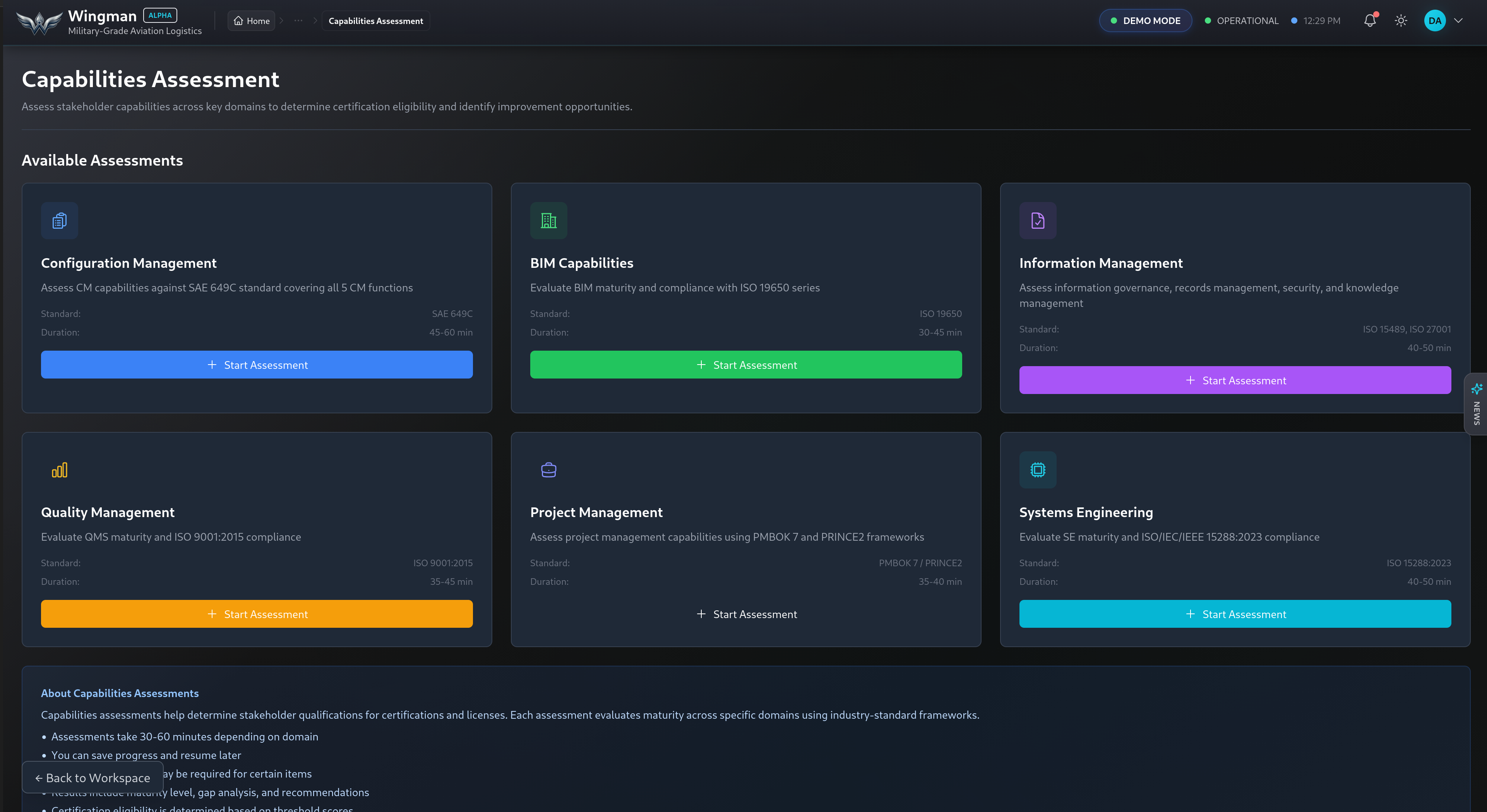 Capability Assessment